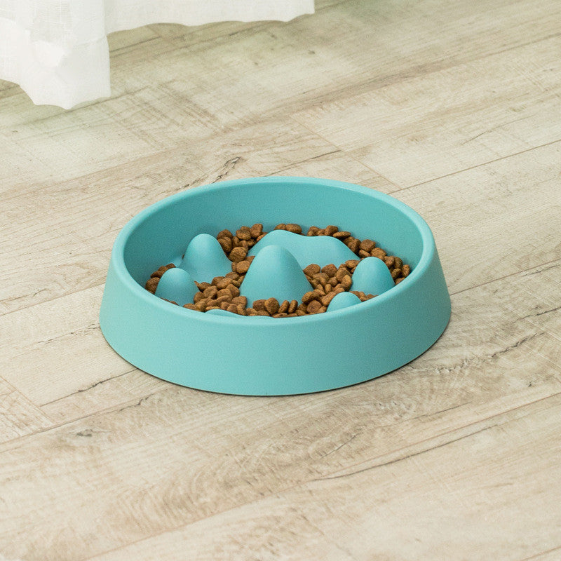 Slow-Feeding Pet Bowl with Mountain Maze Design