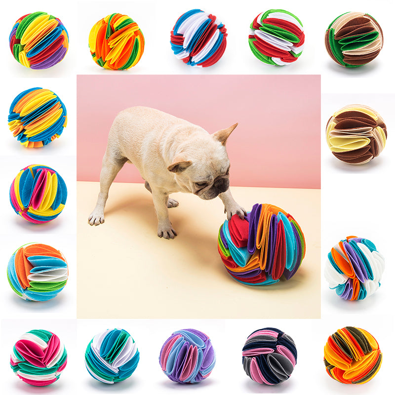 Foldable Snuffle Ball for Dogs & Cats – IQ & Scent Training Toy