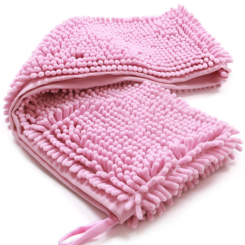 Super Absorbent Chenille Pet Bath Towel