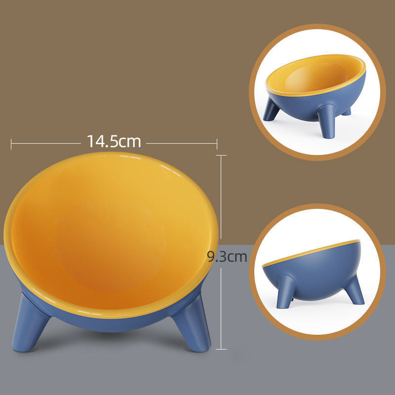 Tilted Pet Feeding Bowl with Stable Stand
