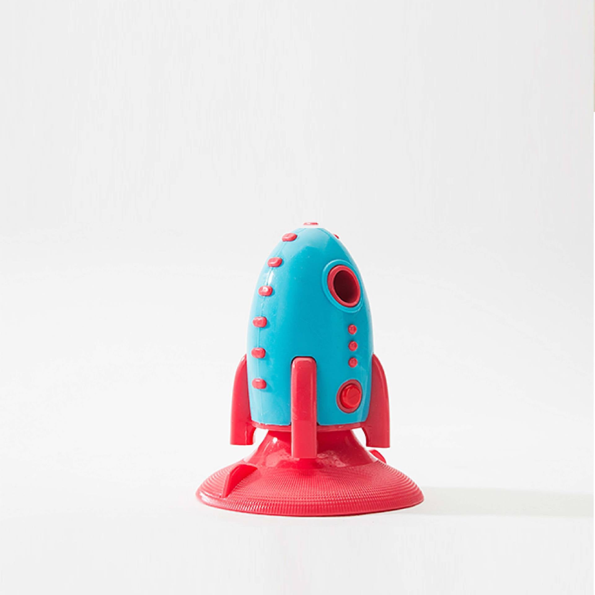 Rocket-Shaped Bite-Resistant Treat Dispensing Dog Toy