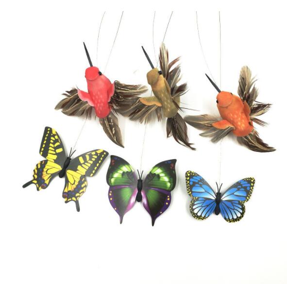 Electric Rotating Butterfly & Bird Toy for Pets