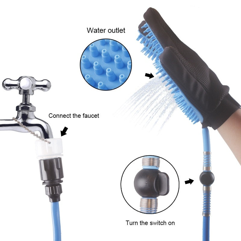 Handheld Pet Shower Head & Massage Bathing Tool