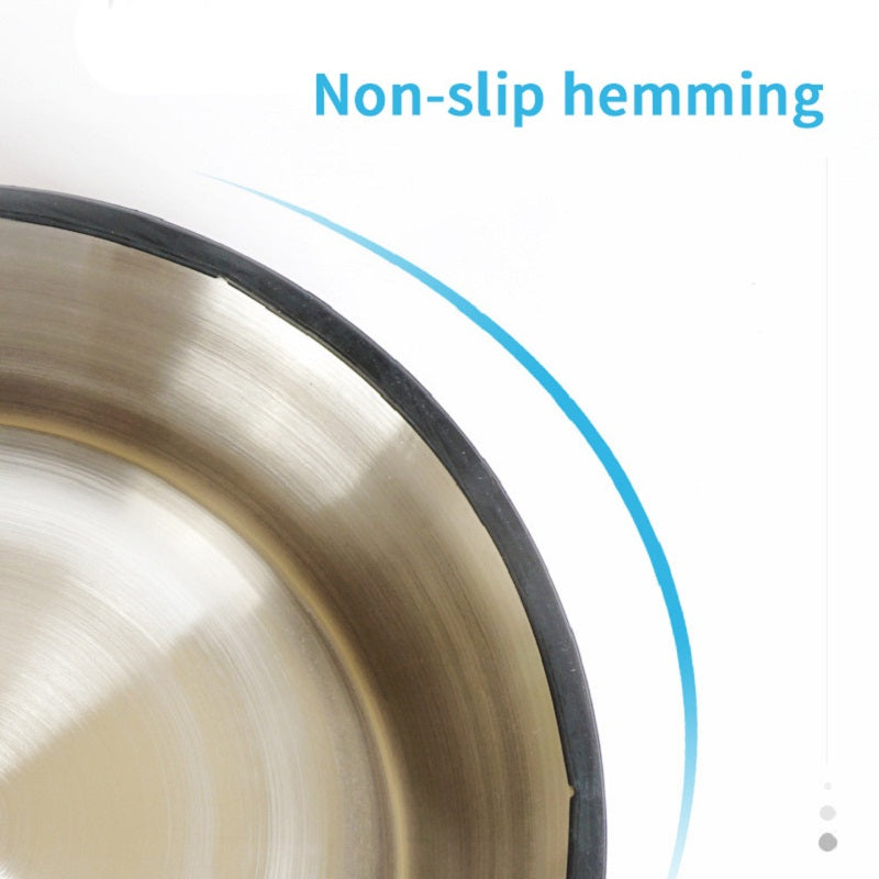 Dual-Use Stainless Steel Pet Feeding Bowl