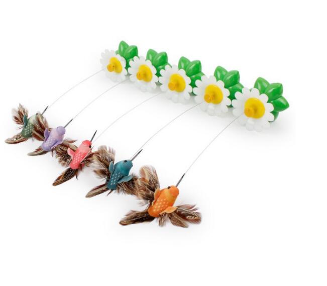 Electric Rotating Butterfly & Bird Toy for Pets