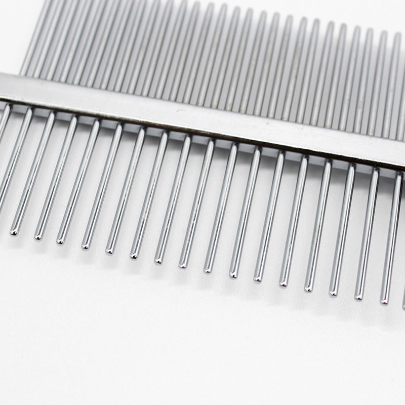 Double-Row Pet Grooming Comb with Dense & Sparse Teeth