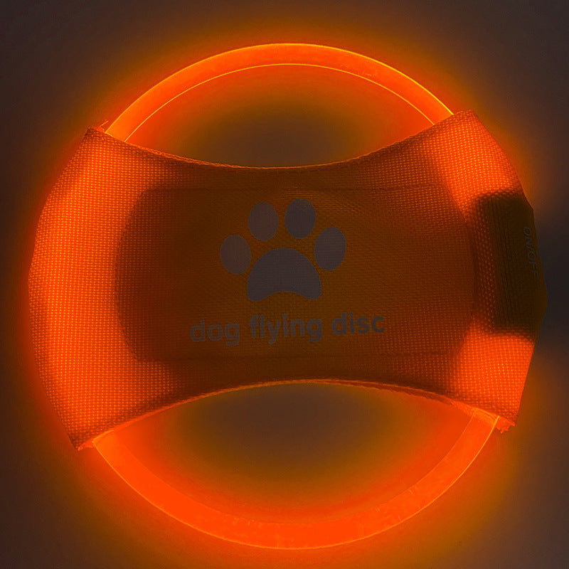 LED Glowing Dog Flying Disc – Rechargeable Interactive Toy