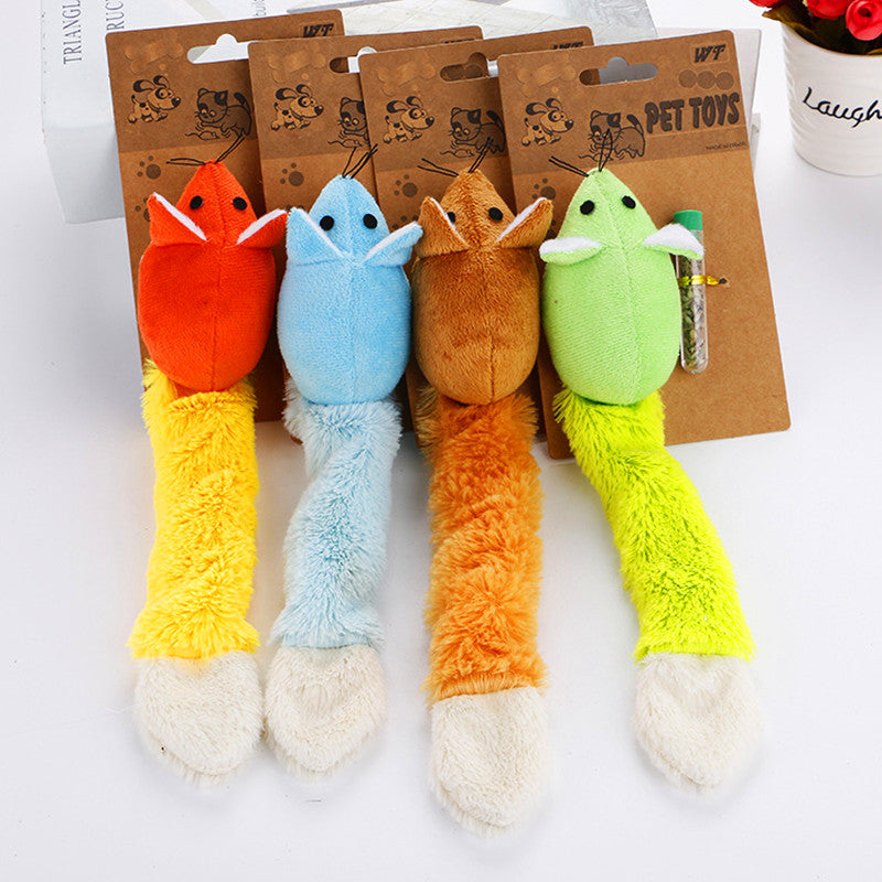 Long-Tail Mouse Teaser Toy for Cats