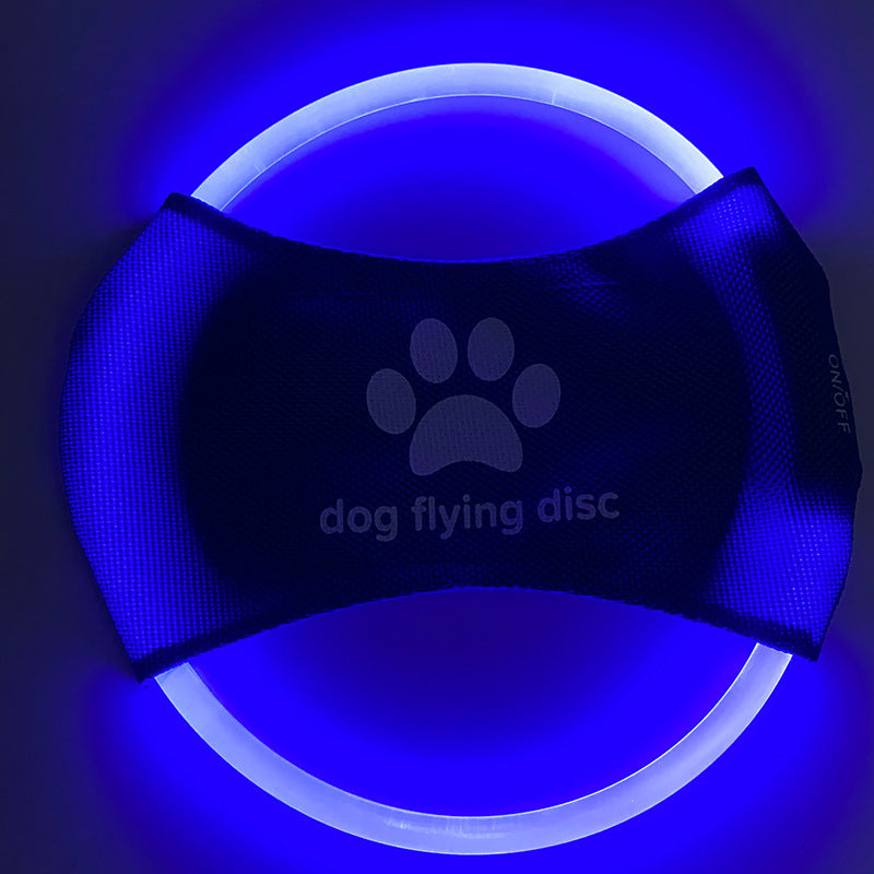 LED Glowing Dog Flying Disc – Rechargeable Interactive Toy