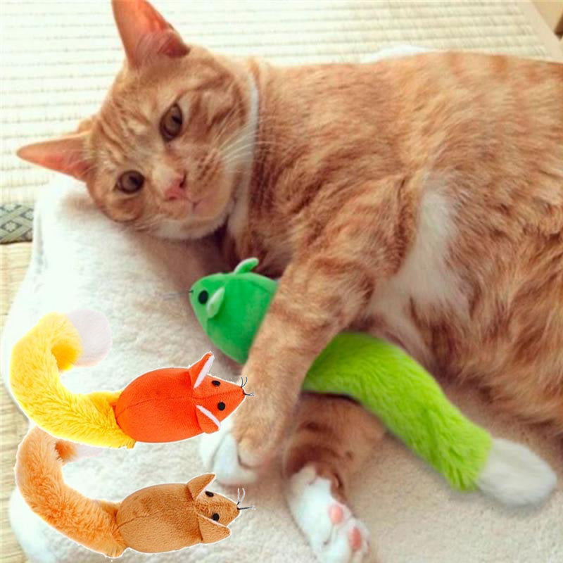 Long-Tail Mouse Teaser Toy for Cats