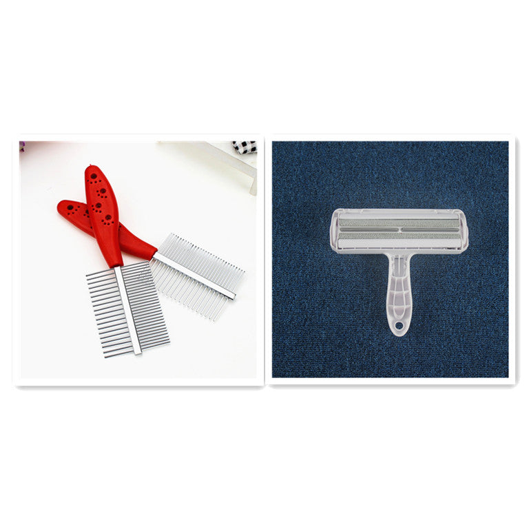 Double-Row Pet Grooming Comb with Dense & Sparse Teeth