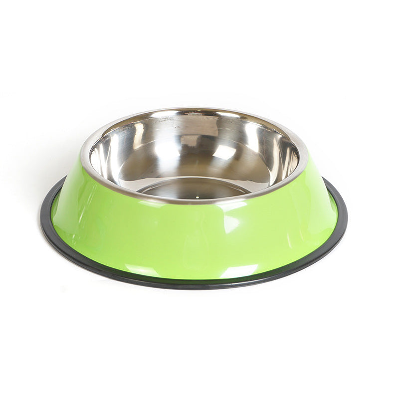 Dual-Use Stainless Steel Pet Feeding Bowl