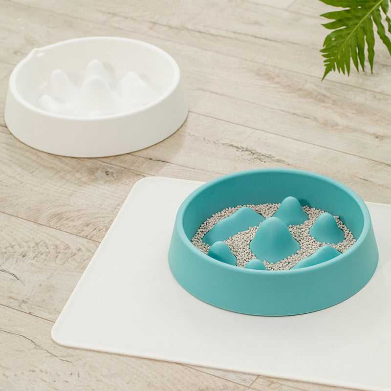 Slow-Feeding Pet Bowl with Mountain Maze Design