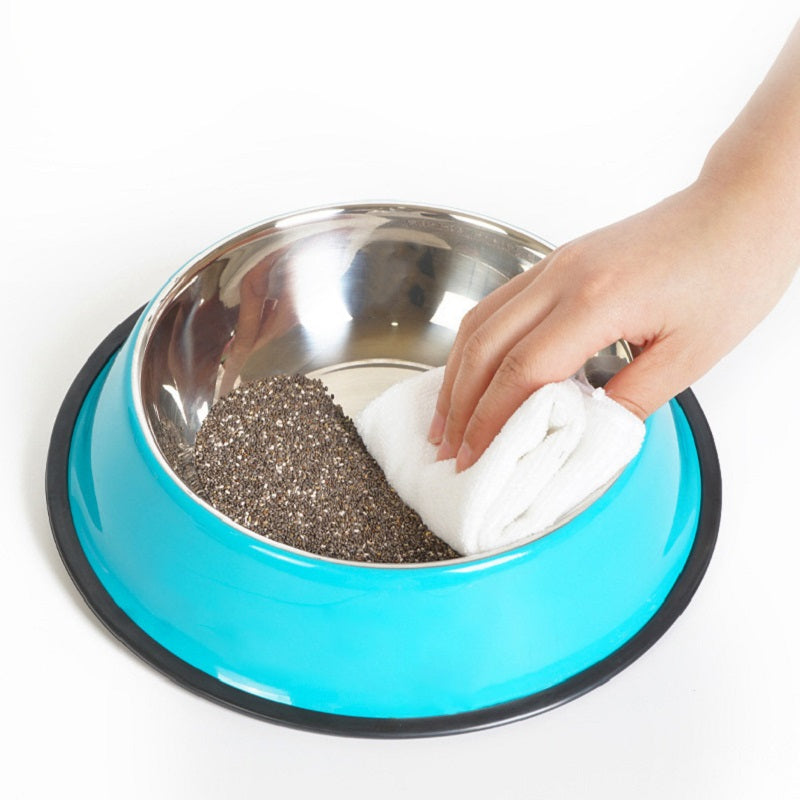 Dual-Use Stainless Steel Pet Feeding Bowl
