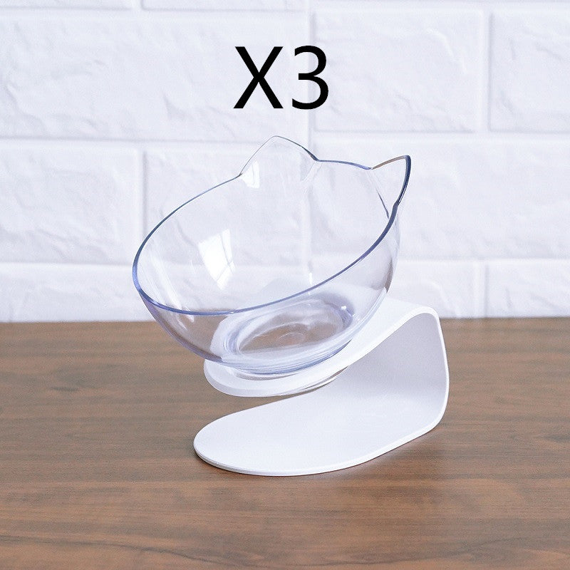 Non-Slip Double Cat Bowl with Raised Stand