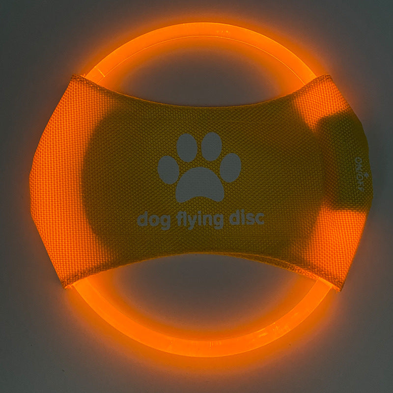 LED Glowing Dog Flying Disc – Rechargeable Interactive Toy
