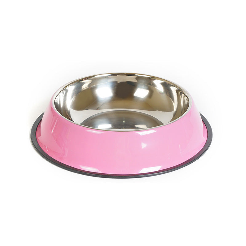 Dual-Use Stainless Steel Pet Feeding Bowl