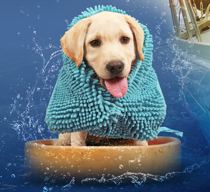 Super Absorbent Chenille Pet Bath Towel