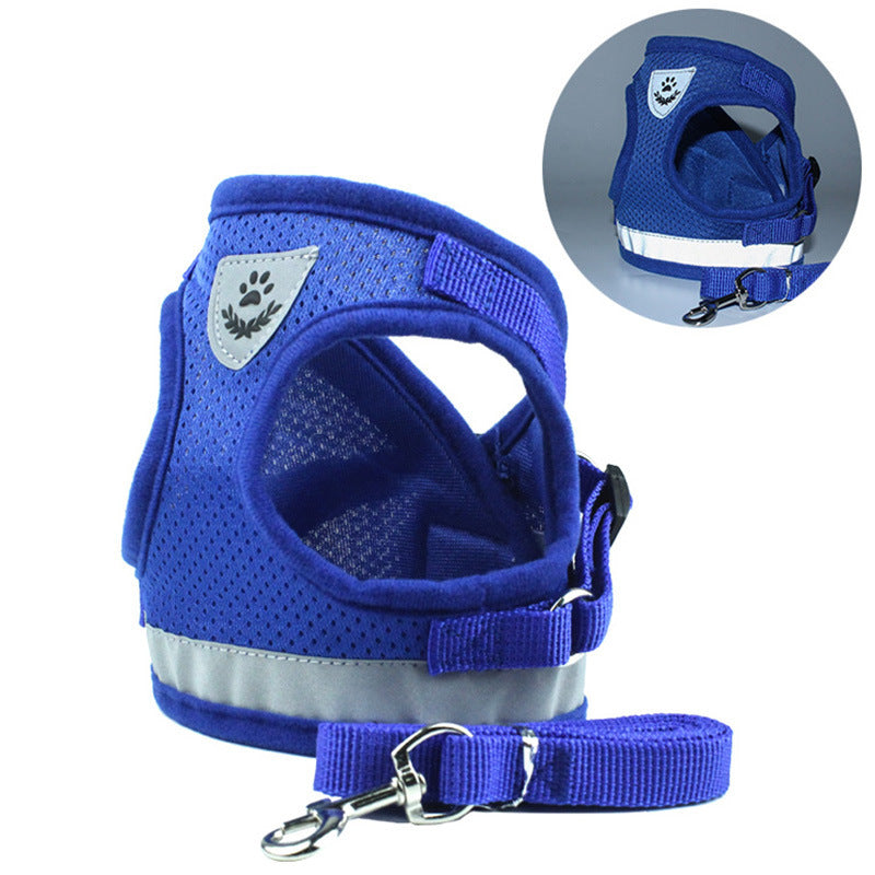 Breathable Mesh Pet Car Seat Belt & Leash