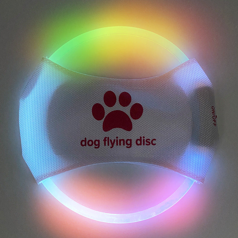LED Glowing Dog Flying Disc – Rechargeable Interactive Toy