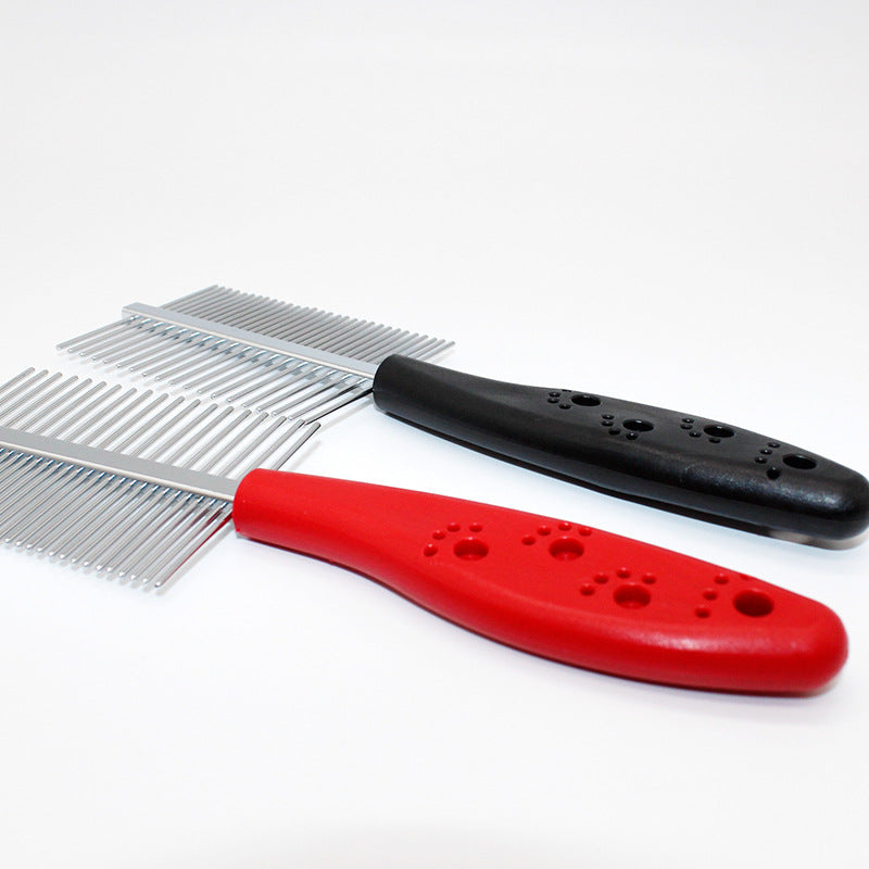 Double-Row Pet Grooming Comb with Dense & Sparse Teeth