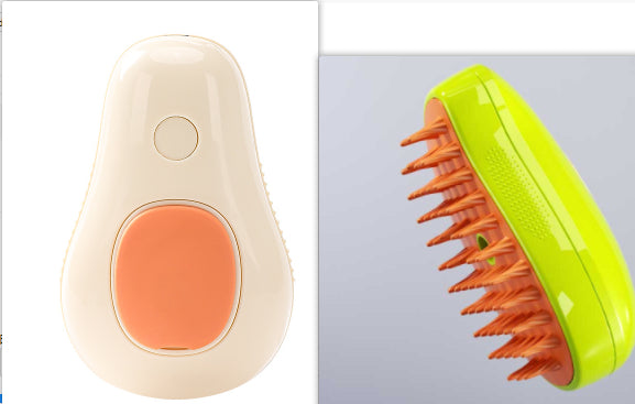 Steamy 3-in-1 Electric Cat & Dog Grooming Brush