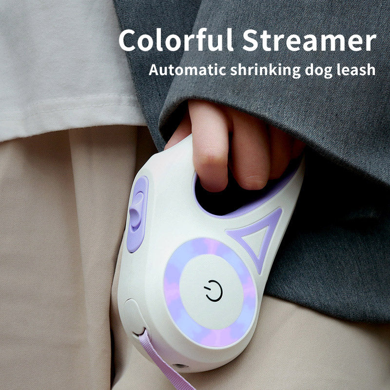 Retractable Dog Leash with Automatic Brake & Matching Collar