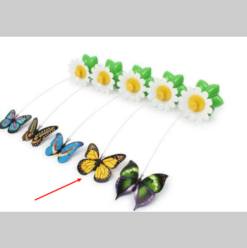 Electric Rotating Butterfly & Bird Toy for Pets