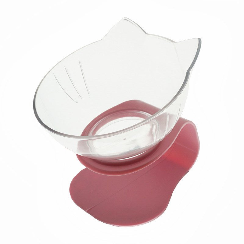 Non-Slip Double Cat Bowl with Raised Stand