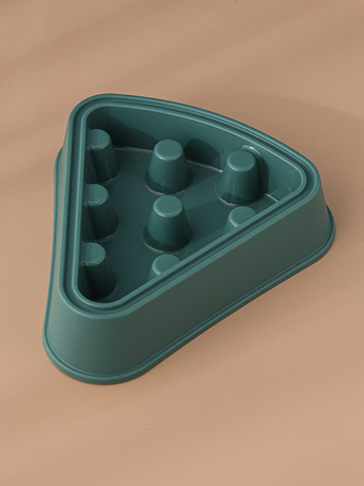 Cartoon Pizza Slow-Feeder Pet Bowl