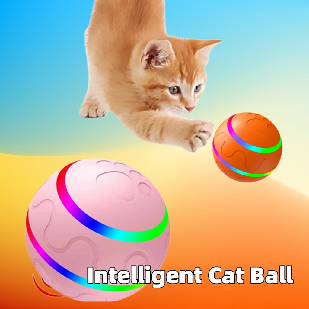 Intelligent Self-Rotating Cat Wicked Ball Toy