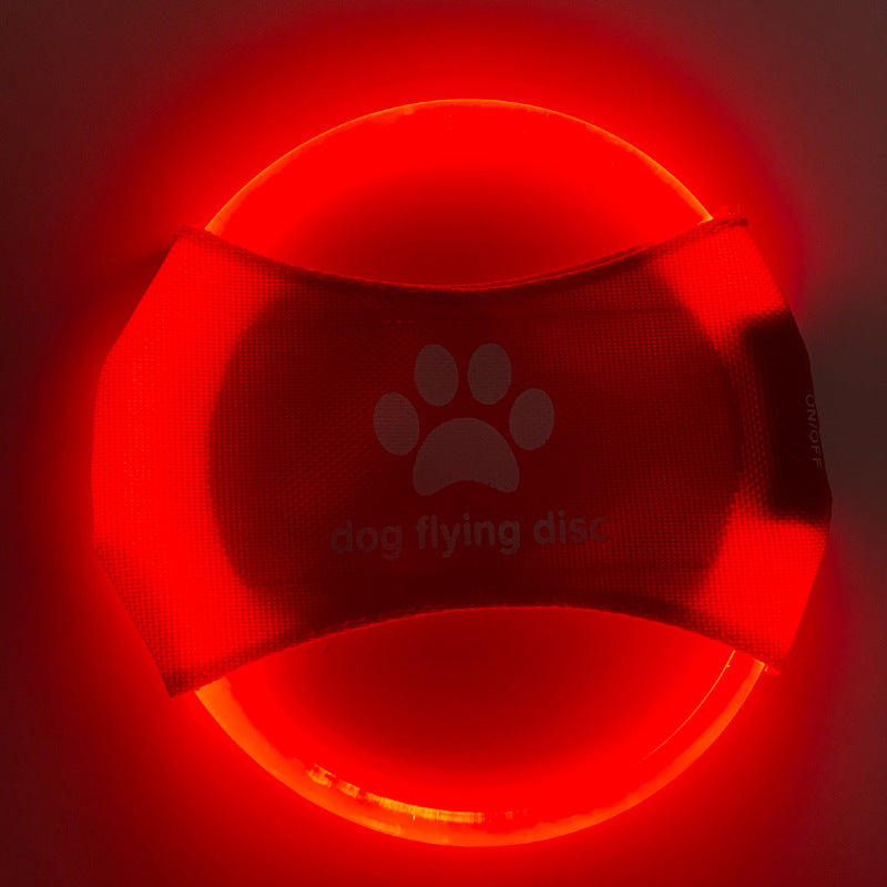 LED Glowing Dog Flying Disc – Rechargeable Interactive Toy