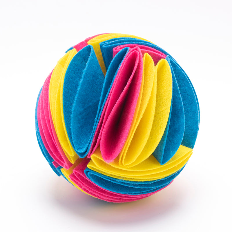 Foldable Snuffle Ball for Dogs & Cats – IQ & Scent Training Toy